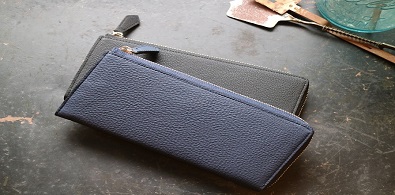 Bubble calf -Lzip long wallet-