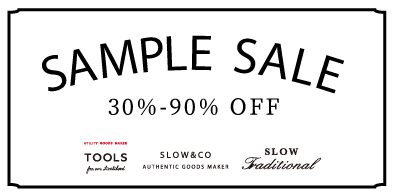 SAMPLE SALE開催 【4/29-5/2】